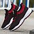 cheap Men&#039;s Sneakers-Men&#039;s Sneakers Running Tennis Shoes Sporty Daily Mesh Lace-up Dark Grey Black / Red Khaki Summer Spring