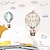 baratos Adesivos de Parede Decorativos-Animal dos desenhos animados balão de ar quente removível pvc decoração de casa adesivos de parede decalque 90x87 cm para sala de estar quarto de crianças jardim de infância