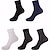 billige sokker for menn-Herre 10 par Sokker Svart Hvit Farge Spandex Ensfarget Avslappet Daglig Varm Vår sommer