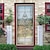 voordelige Deurstickers-2 stks zelfklevende creatieve imitatie glazen deur stickers voor woonkamer diy decoratieve home waterdichte muurstickers 30.3 &quot;* 78.7&quot; (77x200 cm)