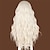 cheap Synthetic Lace Wigs-13*2.5 BeautyTown Ash White Futura Lace Wig for Daily Makeup Cosplay Long Wave Layered Heat Resistant Gray Synthetic Lace Front Wig