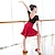 ieftine Ținute Dans Copii-Ținute de Dans Copii Fuste Pliuri Despicare Fete Performanță Antrenament Manșon scurt Înalt Nailon
