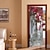 billige Dørklistremerker-2pcs selvklebende kreative landskapsdørklistremerker for stue DIY dekorative hjemmevanntette veggklistremerker 30,3 &quot;x78,7&quot; (77x200cm), 2 stk sett