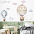 baratos Adesivos de Parede Decorativos-Animal dos desenhos animados balão de ar quente removível pvc decoração de casa adesivos de parede decalque 90x87 cm para sala de estar quarto de crianças jardim de infância