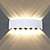 cheap Outdoor Wall Lights-LED Wall Light Outdoor LED Wall Lamp Waterproof 10W 12W Up and Down Lighting Indoor Double-Head Curved Wall Lamp Modern Bedroom Lamp Warm White Light  AC85-265V