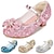 abordables Chaussures de princesse enfants-Fille Chaussures à Talons du quotidien Paillettes Chaussures habillées Talon Gomme Polyuréthane Respirabilité Ne glisse pas Augmenter la hauteur Paillettes de cristal scintillantes ornées de bijoux