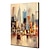 levne Krajinomalby-olejomalba ručně vyráběné ručně malované nástěnné umění mintura moderní abstraktní město krajina domácí dekorace dekor válcované plátno bez roztaženého rámu