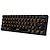 cheap Keyboards-RK ROYAL KLUDGE RK61 Wireless Bluetooth USB Wired Dual Mode Mechanical Keyboard Gaming Keyboard RK Switches Mini Size Rechargeable Monochromatic Backlit / Yellow Backlit 61 pcs Keys