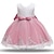Χαμηλού Κόστους Φορέματα-Παιδιά Λίγο Κοριτσίστικα Φόρεμα Συνδυασμός Χρωμάτων Γάμου Πάρτι Καθημερινά Δαντέλα Κουρελού Βυσσινί Ανθισμένο Ροζ Dusty Rose Βαμβάκι Ως το Γόνατο Αμάνικο Πριγκίπισσα Φορέματα Καλοκαίρι Κανονικό 3-10