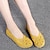 abordables Sandalias planas de mujer-Mujer Bailarinas Tallas Grandes Zapatos blancos Zapatos blandos Exterior Diario Color sólido Verano Cortado Tacón Plano Dedo redondo Casual Minimalismo Zapatos de Paseo Cuero Sintético PU Amarillo