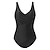 cheap One-piece swimsuits-Women&#039;s Swimwear One Piece Monokini Bathing Suits Plus Size Swimsuit Tummy Control Push Up Slim Solid Color Black Plunge Bathing Suits New Fashion Classic / Strap / Sports / Padded Bras / Strap