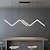 abordables Suspension-2-lumière 90cm led pendentif lumière dimmable formes géométriques ligne design lustre minimaliste style nordique restaurant bureau bar salon lampe 100-240v