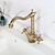 cheap Rotatable-Single Handle Kitchen Faucet Antique Brass One Hole Rotatable Standard Spout/Tall/­High Arc, Brass Antique/COD Kitchen Faucet with Supply Lines / Adjustable to Cold and Hot Water
