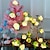 billige LED-kædelys-rose blad fe snorelys 3m 20leds batteridrift jul bryllup ferie fest hjem havedekoration