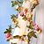 abordables Tiras de Luces LED-luces de cadena led solares luz de hadas de ratán rosa al aire libre 2.3m 20leds ip65 jardín de bodas a prueba de agua fiesta de navidad guirnalda decoración de patio al aire libre