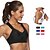 cheap Sports Bras-Women&#039;s Sports Bra Bralette Racerback Nylon Spandex Gym Workout Running Jogging Adjustable Quick Dry Breathable Padded Medium Support Red Fuchsia Gray Green Royal Blue White Solid Colored / Summer