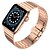 tanie Paski do zegarków Apple-Pasek do zegarka na Apple Watch 38mm 40mm 41mm 42mm 44mm 45mm 49mm iwatch Series Ultra 8 7 6 SE 5 4 3 2 1 Stal nierdzewna Zastąpienie Pasek Męskie Klamra motylkowa Luksusowy Bransoletka z łańcuszka