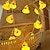 tanie Taśmy świetlne LED-Mini żółta kaczka łańcuch świetlny led 1.5m 10 diod led zasilany z baterii kryty odkryty boże narodzenie wesele dekoracja ogrodowa led bajkowe światła!