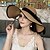 cheap Hiking Clothing Accessories-Womens Sun Straw Hat Wide Brim UPF 50 Summer Hat Foldable Roll up Floppy Beach Hats for Women