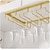 cheap Barware-Wine Glass Rack Upside Down Wine Cabinet Goblet 3 to 5 Slot Wine Storage for Cabinet Shelf Hanger