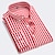 Χαμηλού Κόστους Ανδρικά πουκάμισα-Ανδρικά Επίσημο Πουκάμισο Πουκάμισο με κουμπιά Πουκάμισο με γιακά Μαύρο Λευκό Ρουμπίνι Μακρυμάνικο Ριγέ Γιακάς Γάμου Δουλειά Ρούχα