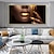 cheap People Prints-Wall Art Canvas Poster Painting Artwork Picture Gold Lips Woman Home Decoration Décor Rolled Canvas No Frame Unframed Unstretched