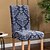 cheap Dining Chair Cover-Stretch Kitchen Chair Cover Slipcover Jacquard for Dinning Party Plain Solid Floral Flower Soft Durable Washable