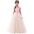 cheap Party Dresses-Kids Girls&#039; Dress Solid Colored Sleeveless Party Holiday Active Sweet Maxi Summer White Pink Red
