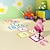 cheap Decorative Wall Stickers-Children‘s Cartoon Pattern Hopscotch Floor Stickers Kindergarten Early Education Interactive Decoration Classic Digital Jump Grid Floor Wall Stickers for bedroom living room