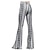 Недорогие вечерние женские брюки-Жен. Клеш ниже колена Вспышка С принтом Нормальная Полная длина Черный / Белый Лето