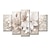 preiswerte Botanische Drucke-5 Panels Wandkunst Leinwanddrucke Malerei Kunstwerk Bild Lilie Blumenpflanze Heimtextilien Dekor gerollte Leinwand kein Rahmen ungerahmt ungedehnt