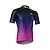 abordables Maillots pour hommes-Homme Maillot de cyclisme Dégradé Manche Courte Cyclisme Maillot avec 3 poches arrière Bandes réfléchissantes Poche Arrière Élastique Anti-dérapage Des sports Noir Jaune Pourpre foncé Vêtement Tenue