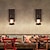 billiga Vägglampetter-33cm kreativa vintage stil vägglampor trä / bambu lykta design vägg lampetter järn inomhus utomhus sovrum hall vägglampa 110-120/220-240v
