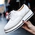 رخيصةأون أحذية أوكسفورد نسائي-نسائي أوكسفورد عمل مناسب للبس اليومي لون سادة كعب مسطخ أمام الحذاء على شكل دائري جلد ظبي PU دانتيل اللوز أسود أبيض