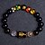 cheap Bracelets &amp; Bangles-feng shui obsidian five-element wealth porsperity 12mm bracelet , attract wealth and good luck, deluxe gift box included