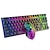 abordables Ensemble souris clavier-T87 Rechargeable Ensemble clavier et souris Mechanical Feel Multicolor Backlit Gaming Keyboard Mouse Set Wireless Waterproof 2.4G USB Drive