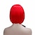 abordables Pelucas sintéticas de moda-Pelucas rojas para mujer, disfraz de cosplay, peluca sintética, peluca recta corta, vino, rojo, naranja, verde, blanco, negro, pelucas para fiesta de Navidad