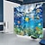 cheap Shower Curtains Top Sale-Beach Fish Print Shower Curtain,Waterproof Fabric Shower Curtain for Bathroom Home Decor Covered Bathtub Curtains Liner Includes with Hooks