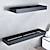 abordables Estantes para baño-Estante de baño de acero inoxidable 304 con carrito de ducha, estante de almacenamiento para baño moderno y creativo, nuevo diseño negro