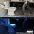 ieftine Lumini de Noapte-2buc 1buc senzor de mișcare pir inteligent scaun toaletă lumină de noapte 8 culori lumină de fundal impermeabilă pentru vas de toaletă led lumină lampă wc toaletă lumină