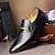 cheap Men&#039;s Oxfords-Men&#039;s Oxfords Derby Dress Shoes Formal Evening Wedding Party PU Leather Black Brown Fall Spring