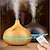 cheap Humidifiers &amp; Dehumidifiers-550ml Remote Control Aromatherapy Essential Oil Diffuser Wood Grain  Ultrasonic Air Humidifier Cool Mister with 7 Color LED Light