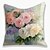 cheap Throw Pillows &amp; Covers-Oil Painting Style Double Side Cushion Cover 5PC Soft Decorative Square Throw Pillow Cover Cushion Case Pillowcase for Bedroom Livingroom Superior Quality Machine Washable Outdoor Cushion for Sofa Couch Bed Chair Flower Portrait