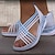economico Sandali da donna-sandali con cinturino da donna sandali con zeppa sandali intrecciati estate spiaggia da passeggio peep toe nero rosa blu