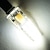 billige Bi-pin lamper med LED-g4 ledpære 3w tilsvarer 20w-25w t3 jc type bi-pin g4 base halogenpære ac / dc 12v varm hvit 3000k g4 lyspære for puck lys rv under benk kjøkkenbelysning under skap lys 4 pakke