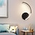 abordables Apliques de pared para interior-Lightinthebox luces de pared LED creativas LED modernas sala de estar dormitorio acrílico luz de pared 110-240 V 8 W