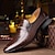 cheap Men&#039;s Oxfords-Men&#039;s Oxfords Derby Dress Shoes Formal Evening Wedding Party PU Leather Black Brown Fall Spring