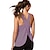 cheap Yoga Tops-Women&#039;s Running Tank Top Open Back Cross Back Sleeveless Top Athleisure Breathable Quick Dry Lightweight Yoga Fitness Gym Workout Sportswear Activewear Solid Colored Coral Purple White