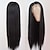 cheap Synthetic Lace Wigs-Synthetic Lace Wig Natural Straight Style 22 inch Black Middle Part Deep Part Lace Front Wig Women&#039;s Wig Natural Black / Medium Length / Synthetic Hair