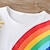 cheap Boy's 3D Vision &amp; Geometry-Boys 3D Cartoon Rainbow T shirt Short Sleeve Summer Active Basic Polyester Kids 3-6 Years Daily